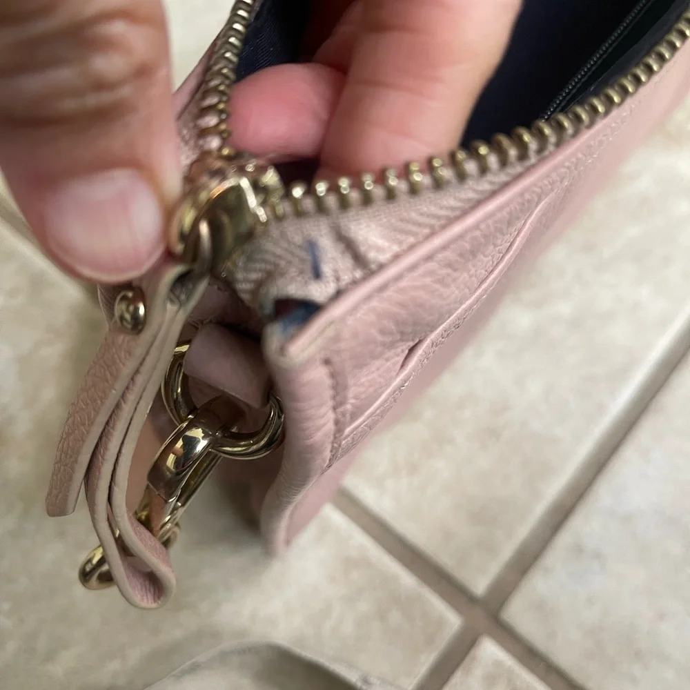 COLE‎ HAAN Shoulder bag Leather PNK CHO11158 pink Smooth Top Zip Pockets